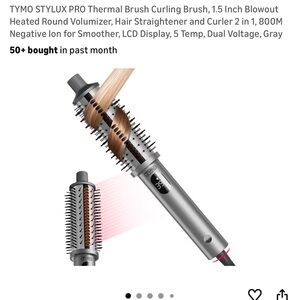 TYMO STYLUX PRO Thermal Brush Curling Brush 1.5 inBlowout Heated Round Volumizer